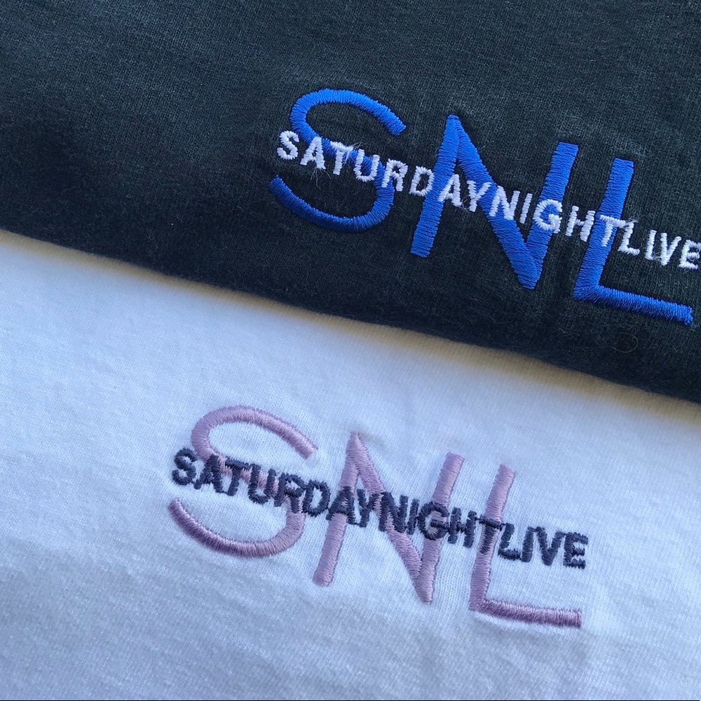 Vtg Saturday Night Live SNL Embroidered NBC Tee